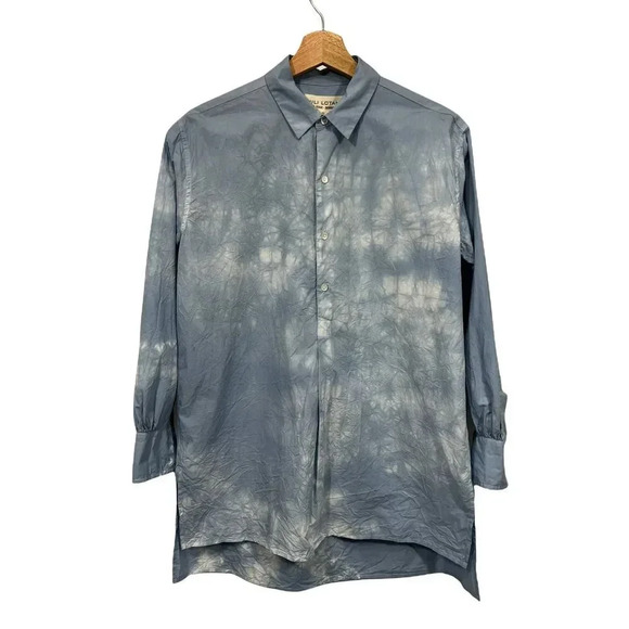 Nili Lotan Ambrose Tie Dye Cotton Button Up Top Size XS - Picture 2 of 9